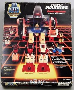 Vintage Tonka GoBots Power Warriors Courageous Action Figure Transformer In Box