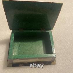 Vintage Tramp Art Deco Celluloid Plastic Bakelite Hinged Box