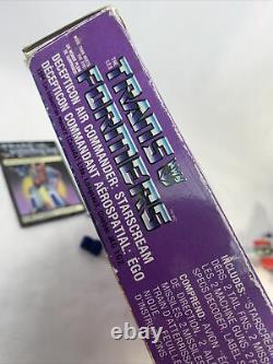 Vintage Transformers G1 STARSCREAM Complete 1984 w Box Read Description