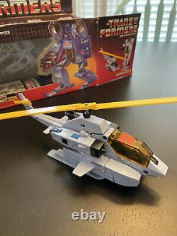 Vintage Transformers G1 Whirl in box, with weapons, Instr. & Spec. 1985 Hasbro