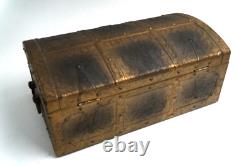 Vintage Treasure Chest Metal Trinket Box by Kennedy MFG Van Wert Ohio