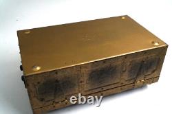 Vintage Treasure Chest Metal Trinket Box by Kennedy MFG Van Wert Ohio