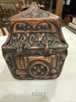 Vintage USSR Kremlin Silumin Metal Casket Chest Box Home Decor Collectible Gift