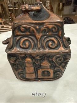 Vintage USSR Kremlin Silumin Metal Casket Chest Box Home Decor Collectible Gift