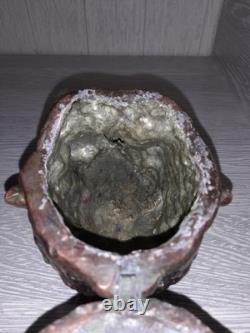 Vintage USSR Mephistopheles Head Ashtray Trinket Box Gothic Devil Opening Top