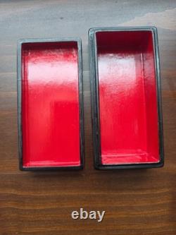 Vintage USSR Russian Fedoskino Hand Painted Lacquer Boxes Snow Maiden Russian