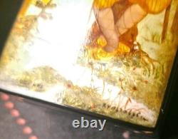 Vintage USSR Russian Fedoskino Hand Painted Lacquer Boxes Snow Maiden Russian