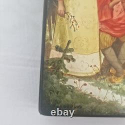 Vintage USSR Russian Fedoskino Hand Painted Lacquer Boxes Snow Maiden Russian