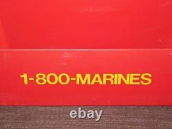 Vintage Usmc 16 United States Marines Plastic Recruiting Brochure Display Box