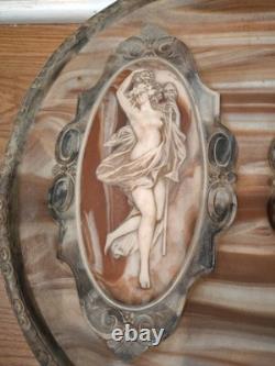 Vintage Very Large Rare Incolay Studios Jewelry Box The Four Seasons