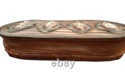 Vintage Very Large Rare Incolay Studios Jewelry Box The Four Seasons