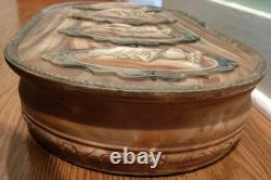 Vintage Very Large Rare Incolay Studios Jewelry Box The Four Seasons
