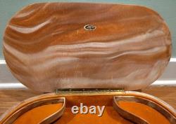 Vintage Very Large Rare Incolay Studios Jewelry Box The Four Seasons