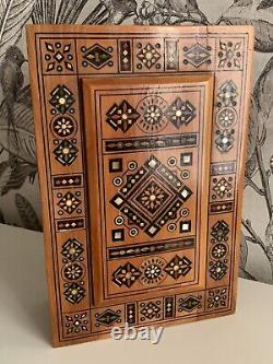 Vintage Very rare Hand Made Wooden Box USSR 50s Folk Art Ukraine Collectible