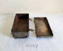 Vintage WWII First Aid US Army Medical Department Iron Box Decorative Props I308