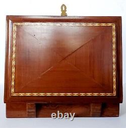 Vintage Walnut Inlaid Wooden Jewelery Storage Decorative Box