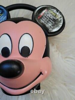 Vintage Walt Disney MICKEY MOUSE Head Aladdin Plastic Lunch Box NO THERMOS