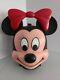 Vintage Walt Disney Minnie Mouse Head Plastic Lunch Box By Aladdin No Thermos
