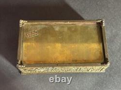 Vintage Walter Bosse 1947 Handcrafted Bronze Box/Trinket Jewelry Greece