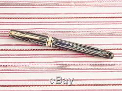 Vintage Waterman's W5 Executive Blue Striped Deluxe Fountain Pen Boxed+guarantee