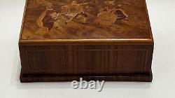 Vintage Wilhelm Renz Mobelfabrik wood box, Ballroom Scene