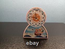 Vintage Windup Clock 1950s Western Germany Rub A Dub Dub Clock And Music Box