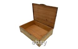 Vintage Women Jewelry Box Brass Handmade Trinket Germany Erhard & Sohne Souvenir