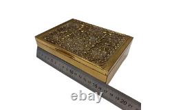 Vintage Women Jewelry Box Brass Handmade Trinket Germany Erhard & Sohne Souvenir