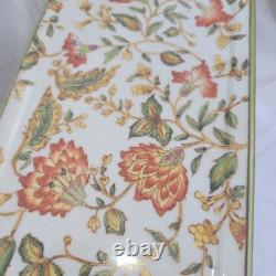 Vintage Wong Lee (WL 1895) Floral Crackled Ceramic & Bronze Lidded Box