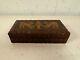 Vintage Wood Carved Humidor Or Jewelry Box With 2 Deer & Tree Decoration