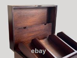 Vintage Wood Ledger Box Record Keeping Box Selamat Designs San Francisco