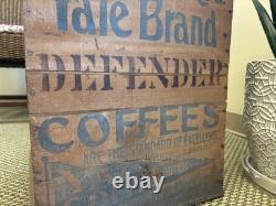 Vintage Wood Steinwender Stoffregen Yale Coffee Crate St. Louis Missouri Box Bin