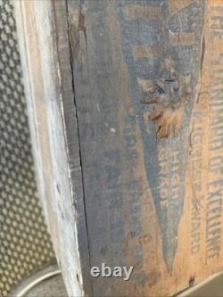 Vintage Wood Steinwender Stoffregen Yale Coffee Crate St. Louis Missouri Box Bin