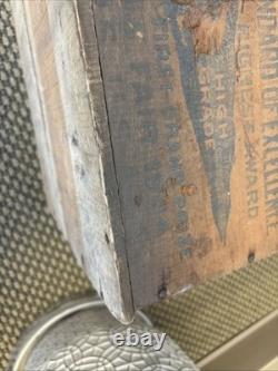 Vintage Wood Steinwender Stoffregen Yale Coffee Crate St. Louis Missouri Box Bin