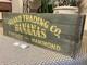 Vintage Wooden Banana Crate Inland Trading Chicago Illinois Hammond Indiana Box