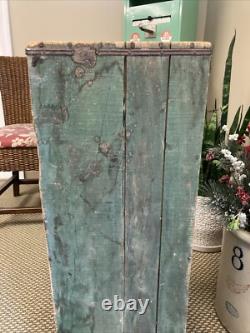 Vintage Wooden Banana Crate Inland Trading Chicago Illinois Hammond Indiana Box