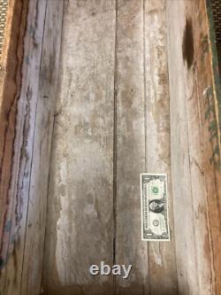 Vintage Wooden Banana Crate Inland Trading Chicago Illinois Hammond Indiana Box