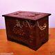 Vintage Wooden Carving Box Treasure Collectible Home Decorative