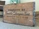 Vintage Wooden Crate Bottle Gamble Skogmo Monmouth Illinois Wood Box 1956