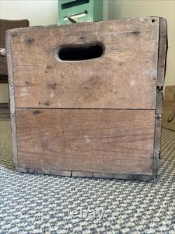 Vintage Wooden Crate Bottle Gamble Skogmo Monmouth Illinois Wood Box 1956