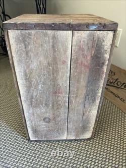 Vintage Wooden Crate Bottle Gamble Skogmo Monmouth Illinois Wood Box 1956