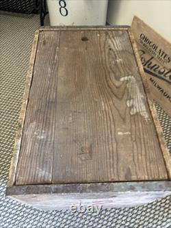 Vintage Wooden Crate Bottle Gamble Skogmo Monmouth Illinois Wood Box 1956