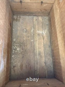 Vintage Wooden Crate Bottle Gamble Skogmo Monmouth Illinois Wood Box 1956