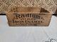 Vintage Wooden Crate Box Stamped Jl Prescott Jet Black Radium Enamel (1905-1930)
