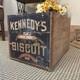 Vintage Wooden Crate Kennedy's Biscuit Crackers Chicago Illinois Box New York Co