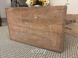 Vintage Wooden Crate Kennedy's Biscuit Crackers Chicago Illinois Box New York Co
