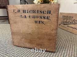 Vintage Wooden Crate Kennedy's Biscuit Crackers Chicago Illinois Box New York Co