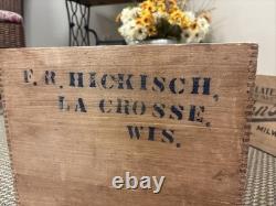 Vintage Wooden Crate Kennedy's Biscuit Crackers Chicago Illinois Box New York Co