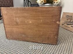 Vintage Wooden Crate Kennedy's Biscuit Crackers Chicago Illinois Box New York Co