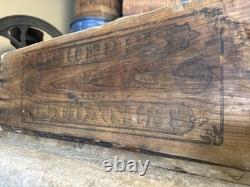 Vintage Wooden Crate LS Schepp's Cocoanut Advertising Wood Box Coconut